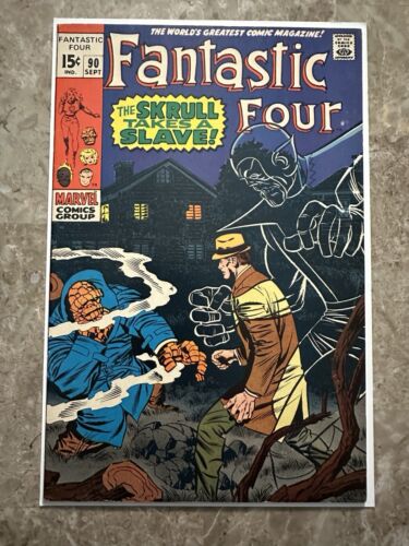 Fantastic Four #90 VF+ 8.5 (1969 Marvel Comics) - Nice looking copy