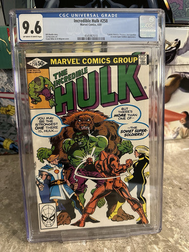 Incredible Hulk #258 CGC 9.6  (1981 Marvel Comics)