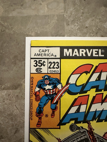 Captain America #223 7.0 FN/VF (Marvel Comics 1978) - Near perfect front cover