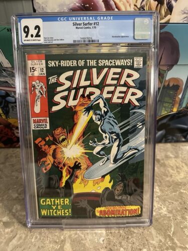 Silver Surfer #12 CGC 9.2 OWTW (1970 Marvel Comics)