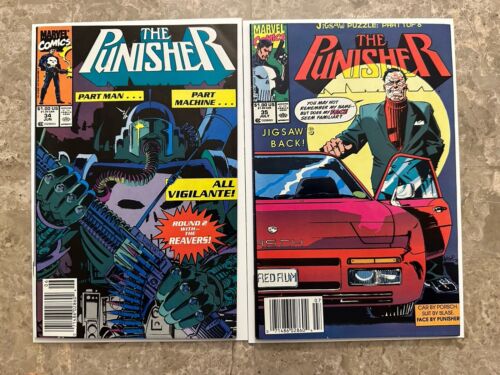 Punisher #34,35 Newsstand (1990 Marvel Comics) - Higher Grade