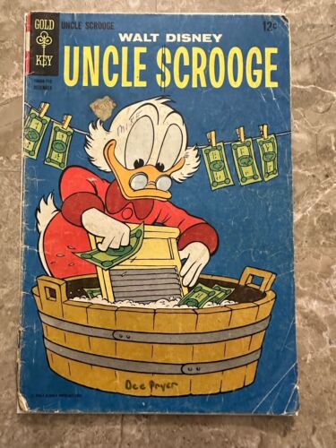 Uncle Scrooge #72 (Gold Key 1967) - Low Grade Reader