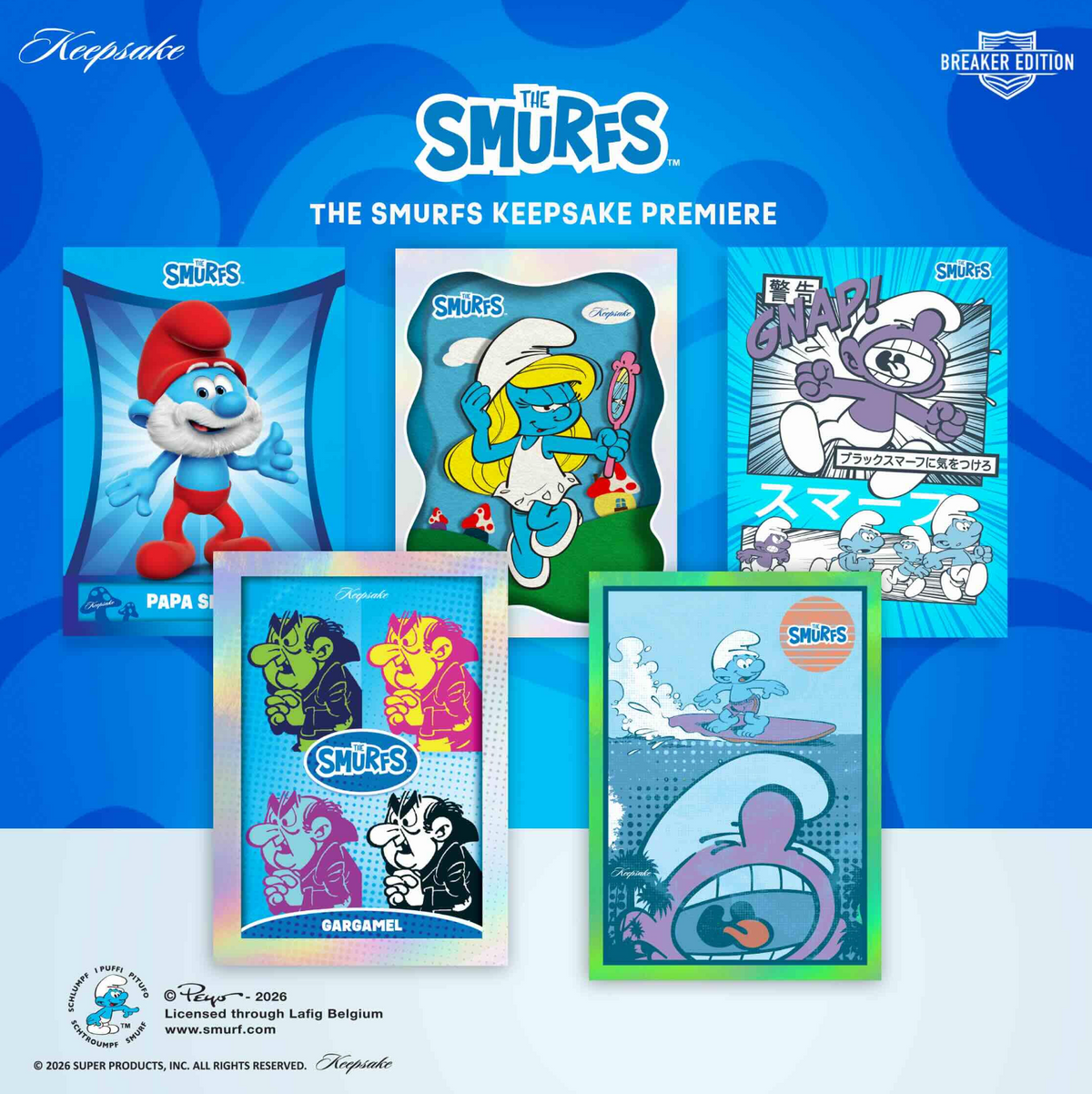 The Smurfs Keepsake Premiere Breaker 10-Box Case