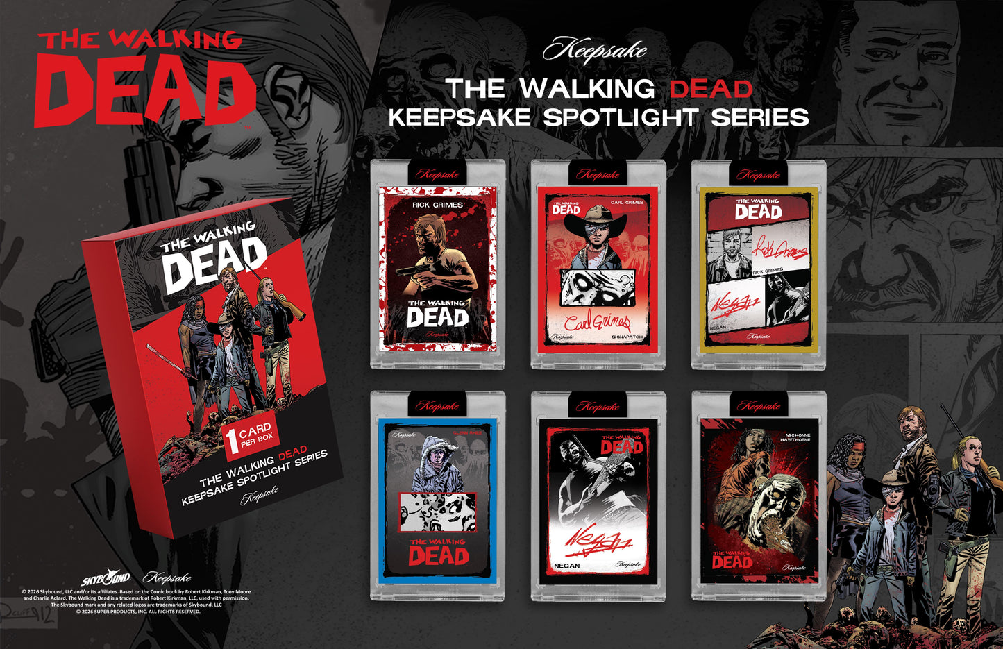 2026 Walking Dead Keepsake Spotlight Series Box - 1 Encased Card