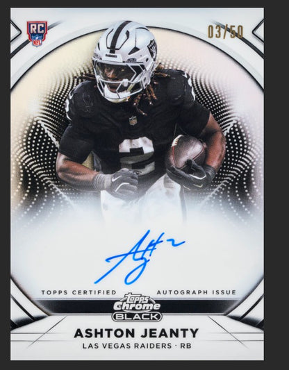 2025 Topps Chrome Black Football Hobby Box