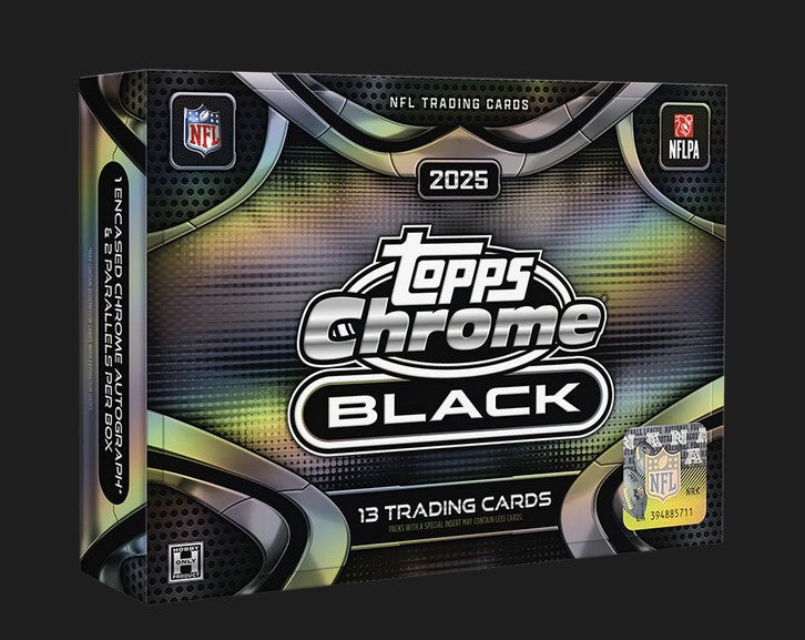2025 Topps Chrome Black Football Hobby Box – Legacy Comics LLC
