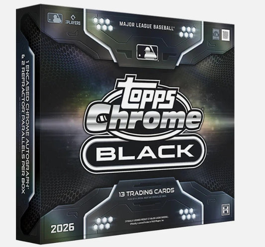 Topps Chrome Black Baseball Hobby Box (2026)