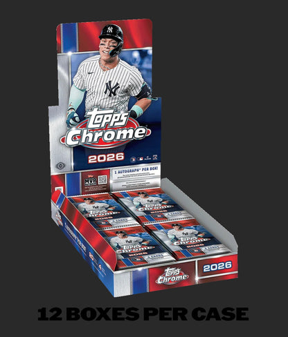 2026 Topps Chrome Baseball Hobby 12-Box Case