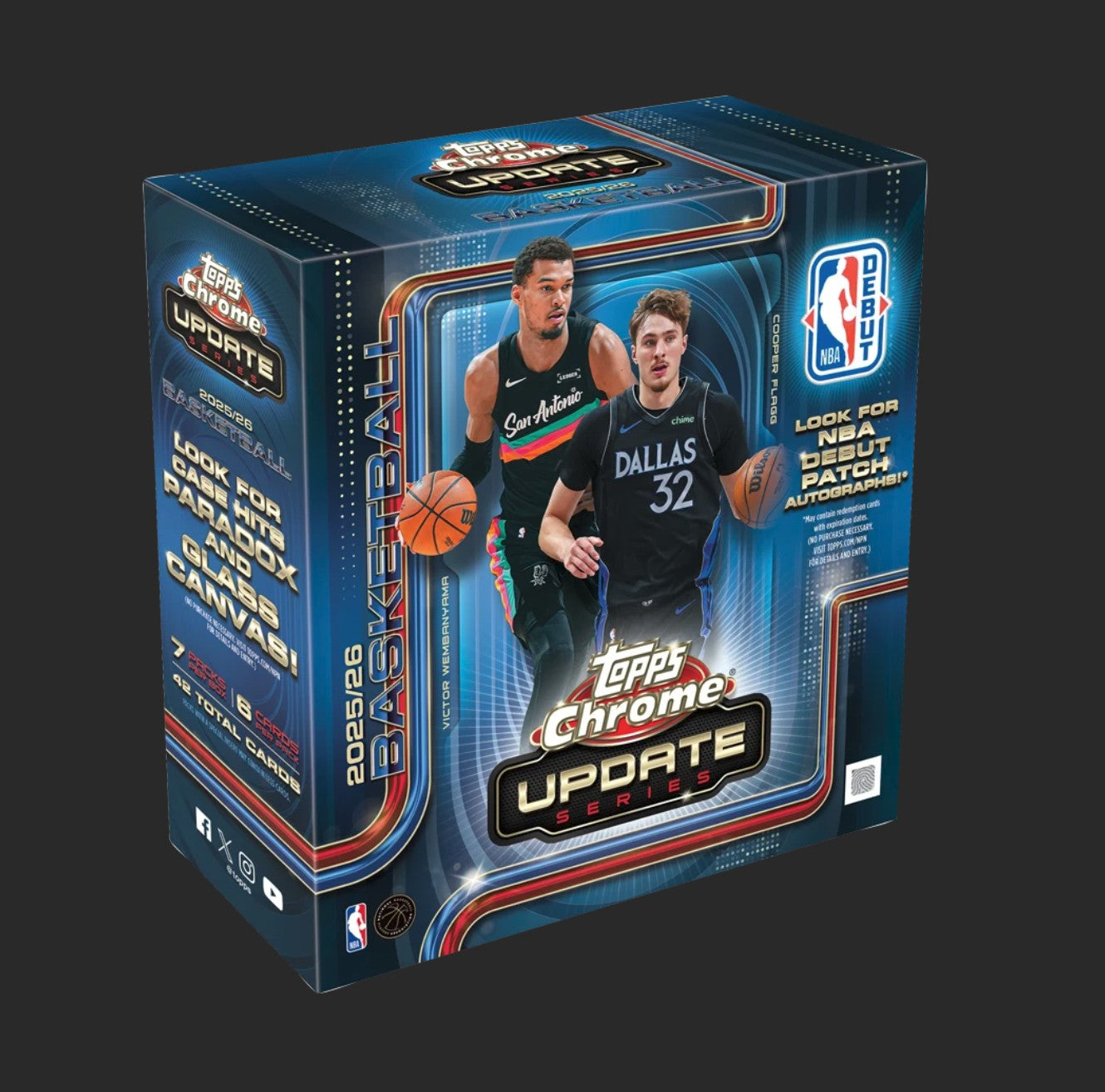 2026 Topps Chrome Update Series Basketball Mega Box - Sealed