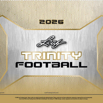 2026 Leaf Trinity Football Hobby Box