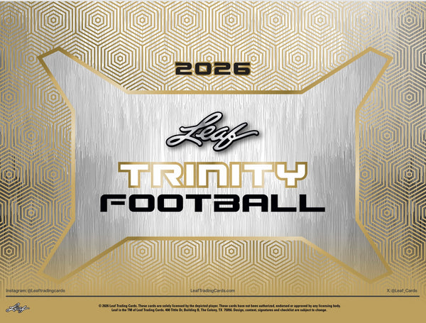 2026 Leaf Trinity Football Hobby Box