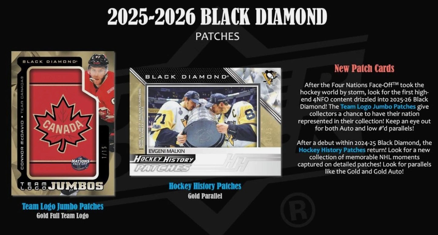 2025-26 Upper Deck Black Diamond Hockey Hobby Box - Sealed