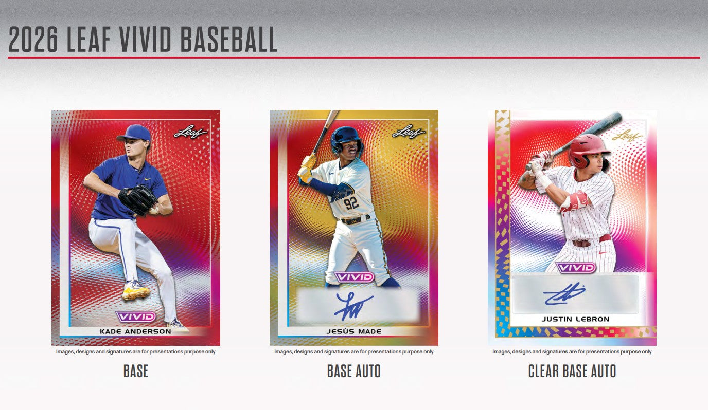 2026 Leaf Vivid Baseball Jumbo Hobby Box + Value Pack