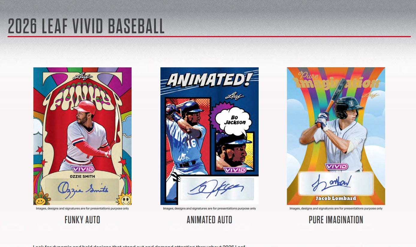 2026 Leaf Vivid Baseball Jumbo Hobby Box + Value Pack