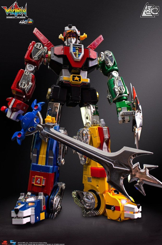 🦁 Voltron 40th Anniversary Gift Set with Light-Up Sound Base
