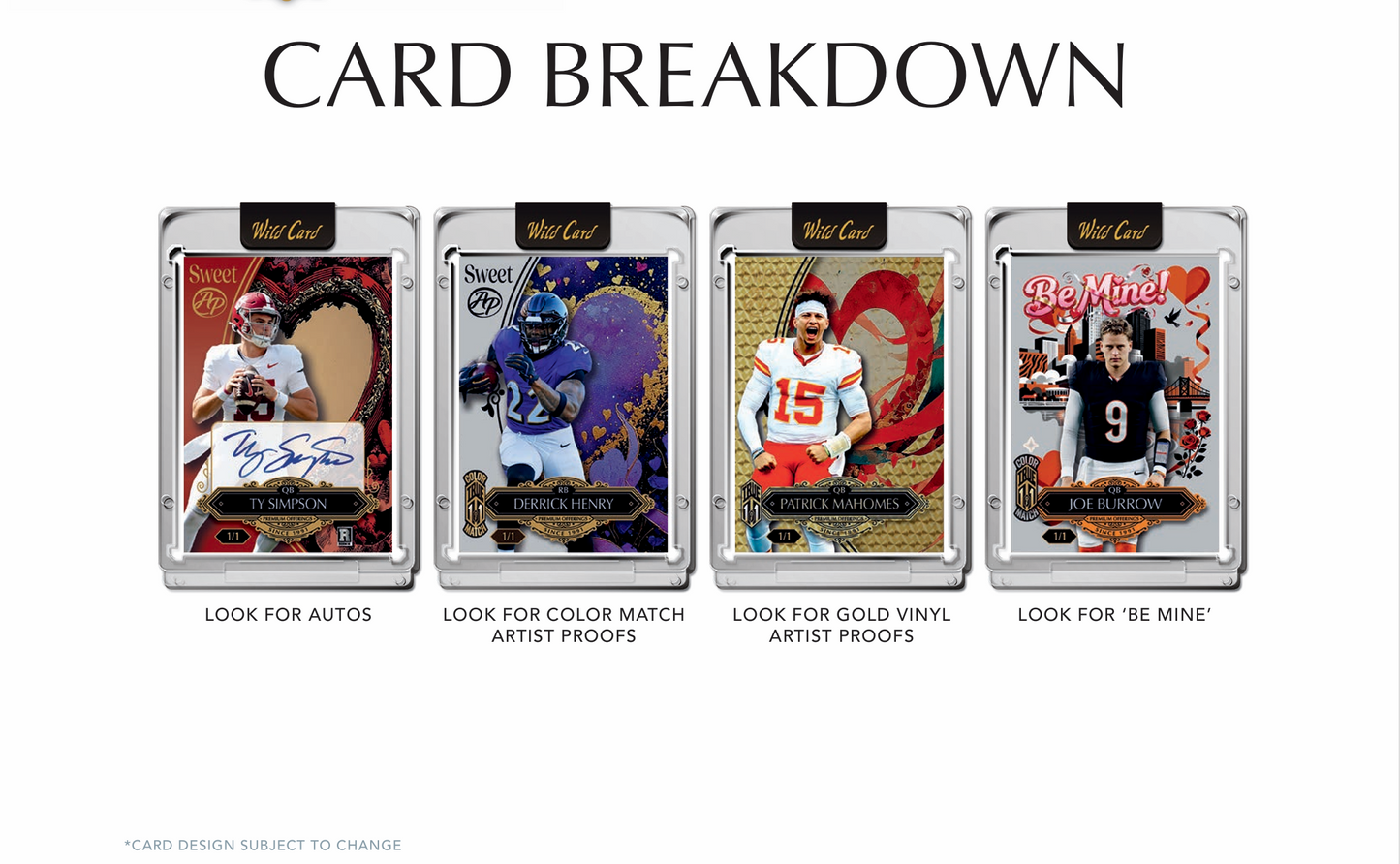 2026 Wild Card Sweet Football Box - Mahomes, Mendoza - In Hand