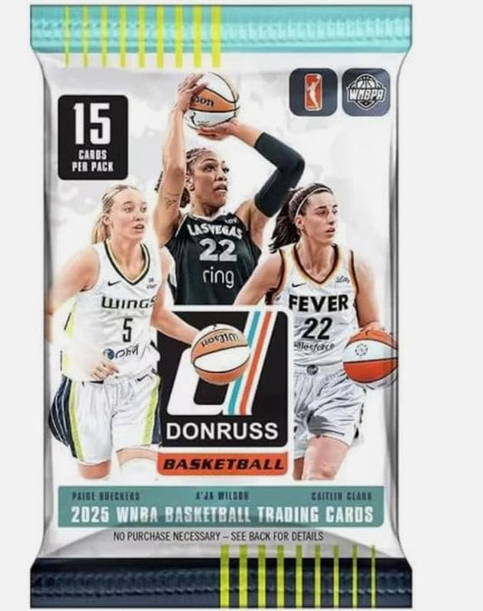 2025 Panini Donruss Basketball WNBA Sealed Mega Box Pack (1 Pack - 15 Cards)