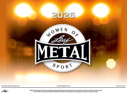 2026 Leaf Metal Women of Sport Hobby 10-Box Case