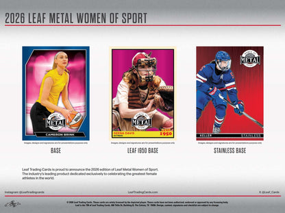 2026 Leaf Metal Women of Sport Hobby 10-Box Case