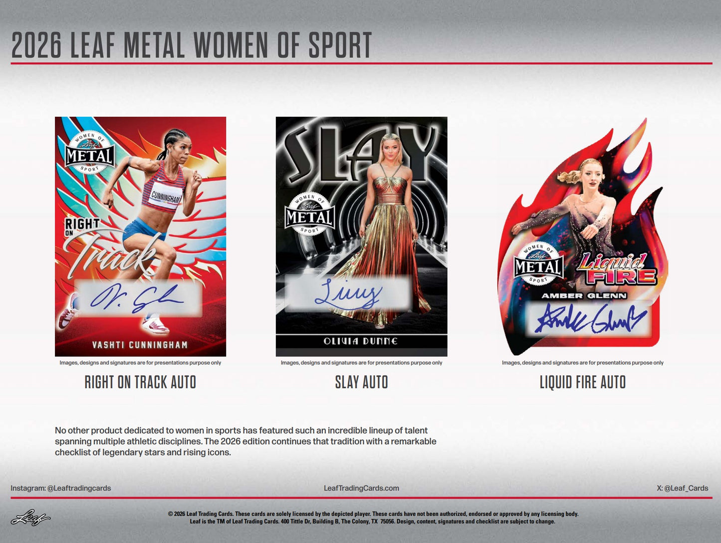 2026 Leaf Metal Women of Sport Hobby 10-Box Case