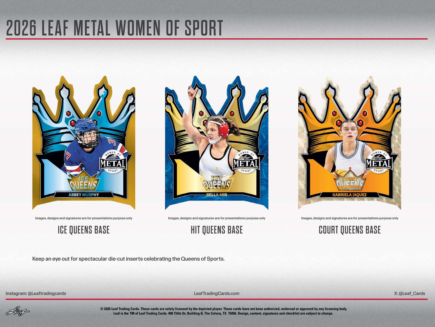 2026 Leaf Metal Women of Sport Hobby 10-Box Case