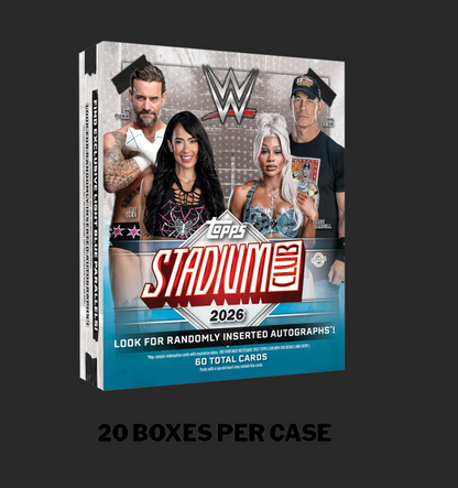 2026 Topps Stadium Club WWE Mega 20-Box Case