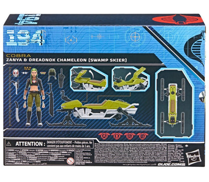 G.I. Joe Classified Series Zanya and Dreadnok Chameleon (Swamp Skier) Vehicle 6"