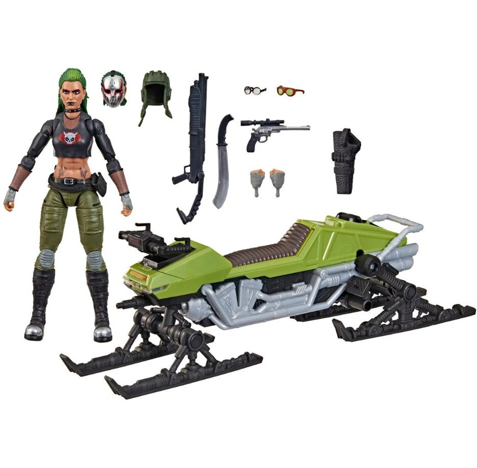 G.I. Joe Classified Series Zanya and Dreadnok Chameleon (Swamp Skier) Vehicle 6"