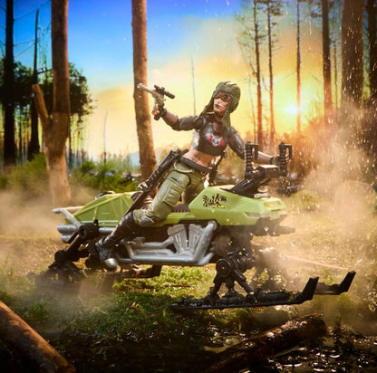 G.I. Joe Classified Series Zanya and Dreadnok Chameleon (Swamp Skier) Vehicle 6"