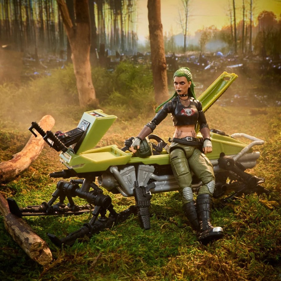 G.I. Joe Classified Series Zanya and Dreadnok Chameleon (Swamp Skier) Vehicle 6"